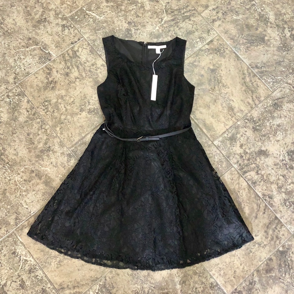 ❌SOLD❌LC LAUREN CONRAD BLACK LACE LINED DRESS